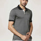 Raymond Men Black Solid Regular Fit Casual T-Shirt
