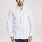 Parx Men Light Blue Printed Slim Fit Casual Shirt