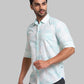 Men Slim Fit Light Green Shirt