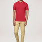 Park Avenue Men Medium Red Solid Slim Fit Casual Polo