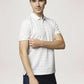 Park Avenue Men White Solid Slim Fit Casual Polo