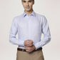 Park Avenue Men Light Blue Solid Regular Fit Work Shirt