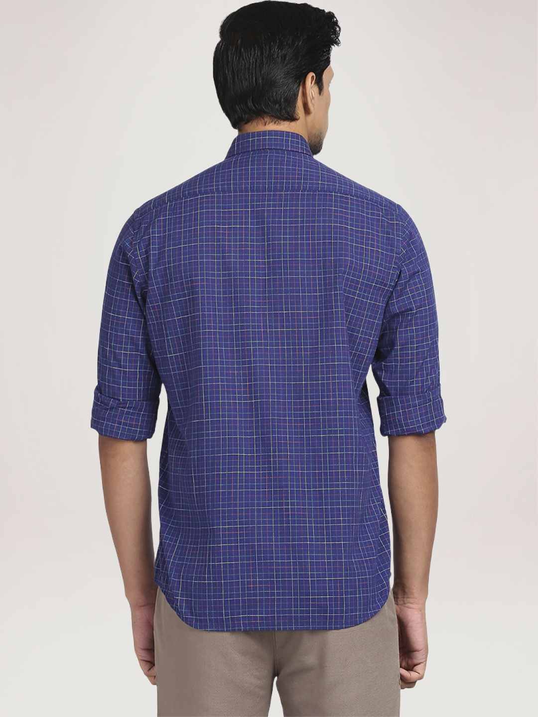 Colorplus Men  Checks Tailored Fit Shirt