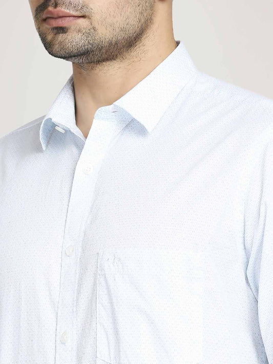 Colorplus Men  Printed Tailored Fit Shirt