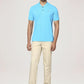 Park Avenue Men Medium Blue Solid Slim Fit Casual Polo