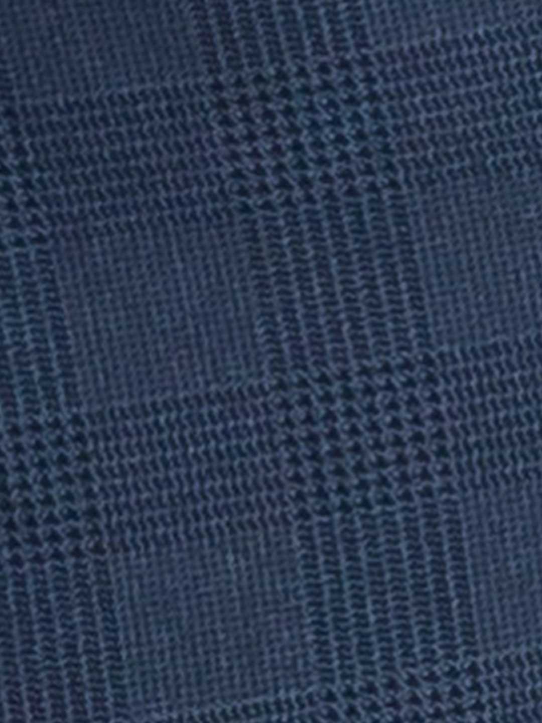 Parx Men Blue Printed Super Slim Fit Casual chinos