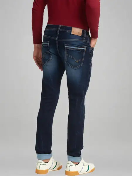 Parx Men Blue Solid Slim Fit Casual Jeans