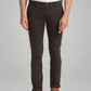 Parx Men Dark Green Printed Super Slim Fit Work Trouser