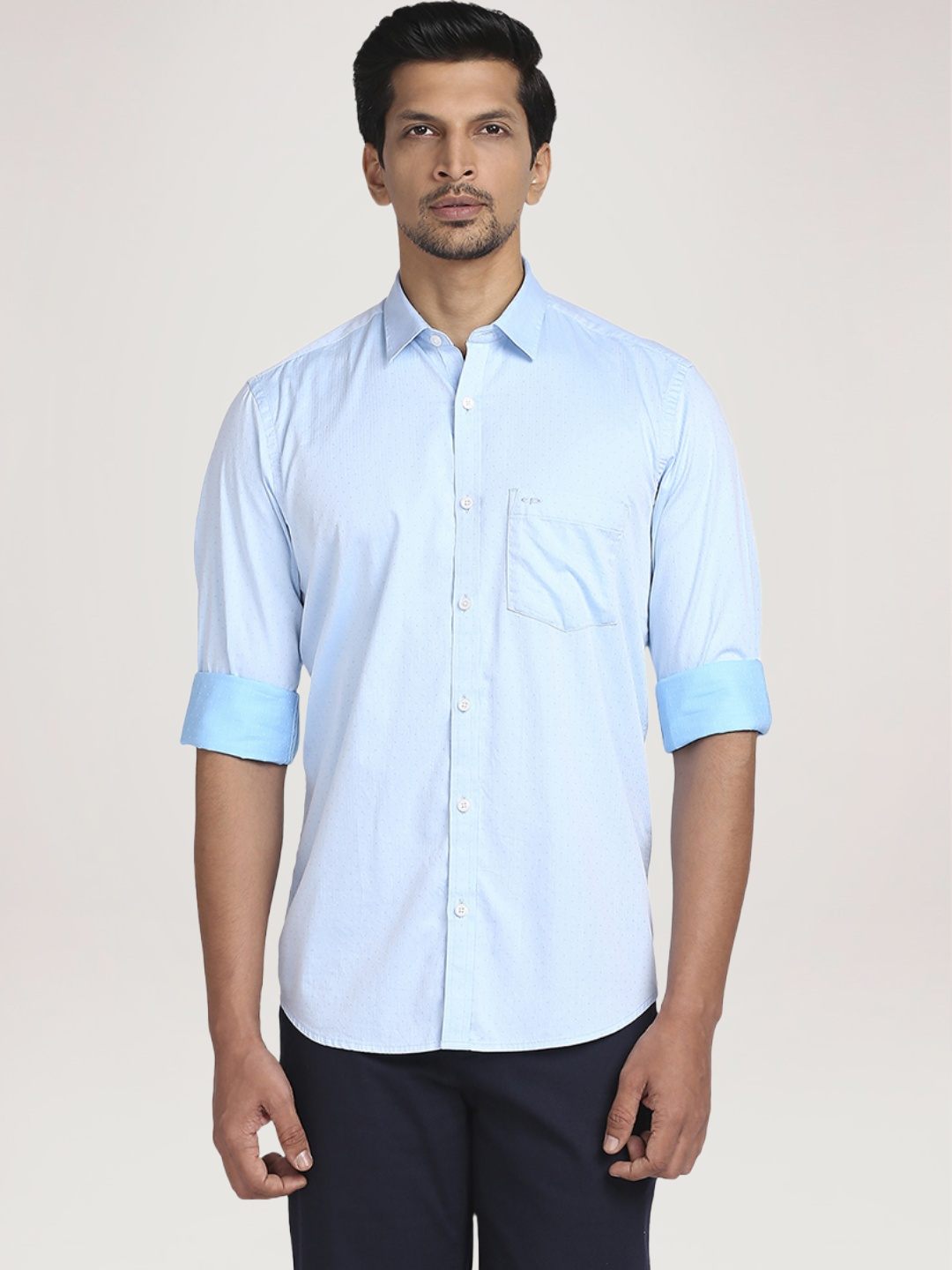 Colorplus Men  Solid Tailored Fit Shirt