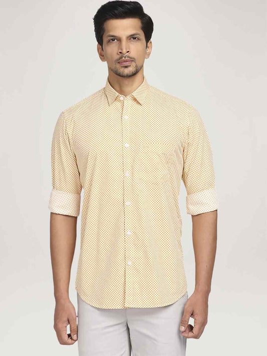 Colorplus Men  Printed Tailored Fit Shirt