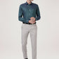 Park Avenue Men Dark Green Solid Slim Fit Work Shirt