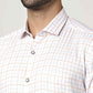 Park Avenue Men Medium Blue Checks Slim Fit Party Shirt