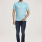 Parx Men Light Blue Solid Regular Fit Casual T-Shirt