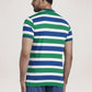Colorplus Men Medium Green Stripe Slim Fit Casual T-Shirt