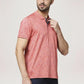 Park Avenue Men Medium Red Printed Slim Fit Casual Polo