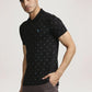 Parx Men Black Printed Regular Fit Casual Polo