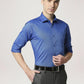 Park Avenue Men Blue Solid Slim Fit Work Shirt