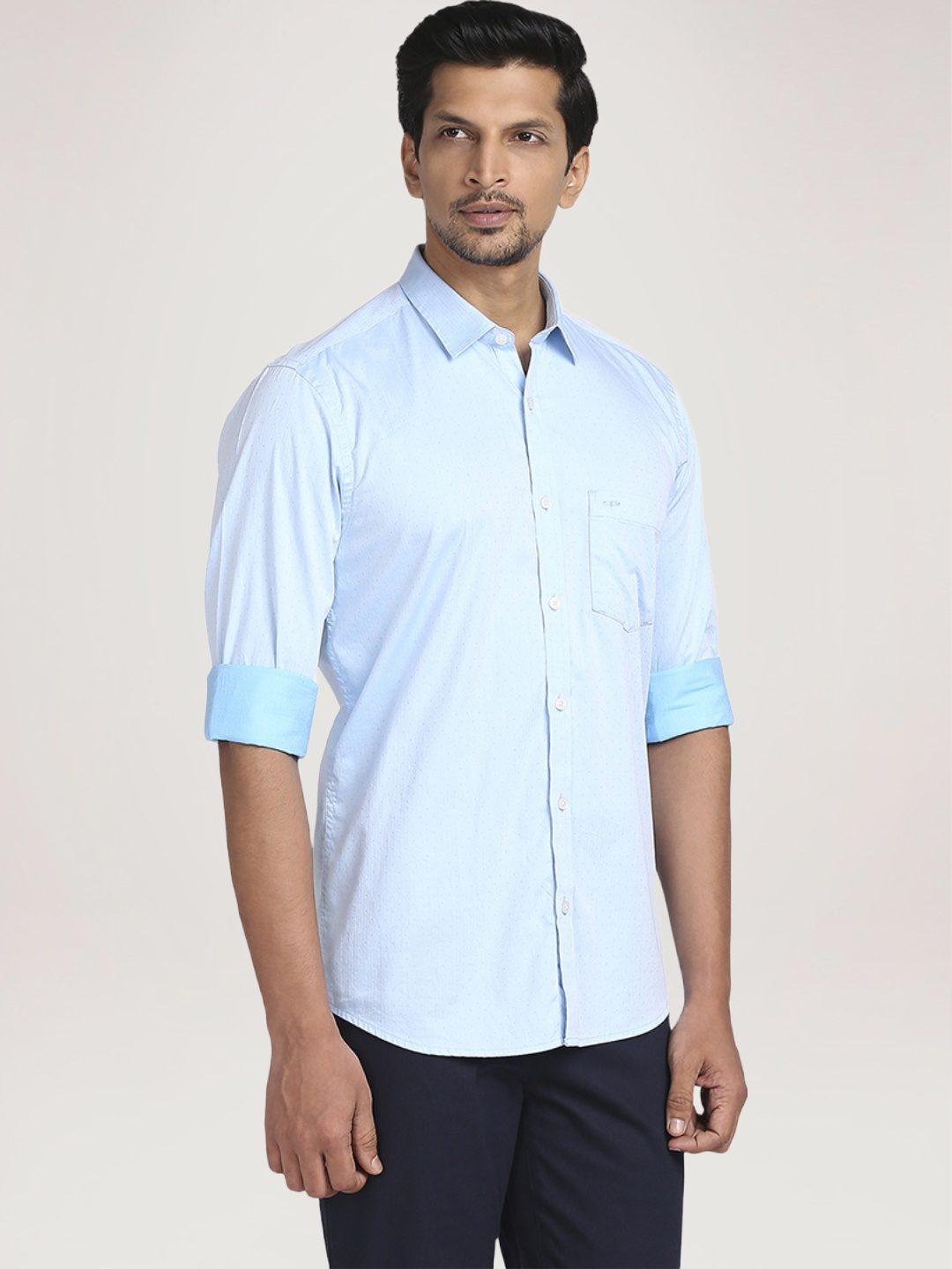 Colorplus Men  Solid Tailored Fit Shirt
