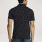 Parx Men Blue Printed Regular Fit Casual Polo