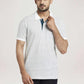 Colorplus Men White Printed Tailored Fit Casual T-Shirt