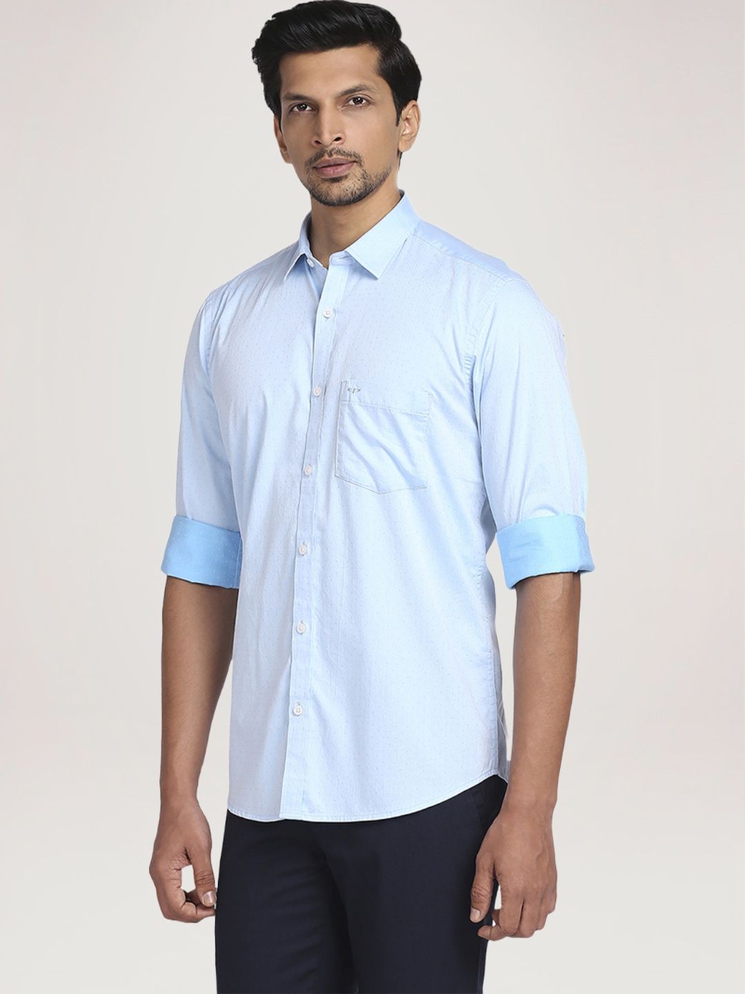 Colorplus Men  Solid Tailored Fit Shirt