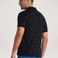 Parx Men Black Printed Regular Fit Casual Polo