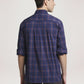 Colorplus Men Blue Checks Regular Fit Party Shirt