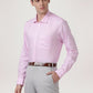 Park Avenue Men Light Red Solid Slim Fit Work Shirt