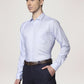 Park Avenue Men Medium Blue Checks Slim Fit Party Shirt