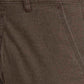 Parx Men Dark Brown Printed Tapered Fit Work Trouser