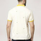 Park Avenue Men Medium Yellow Printed Slim Fit Casual Polo