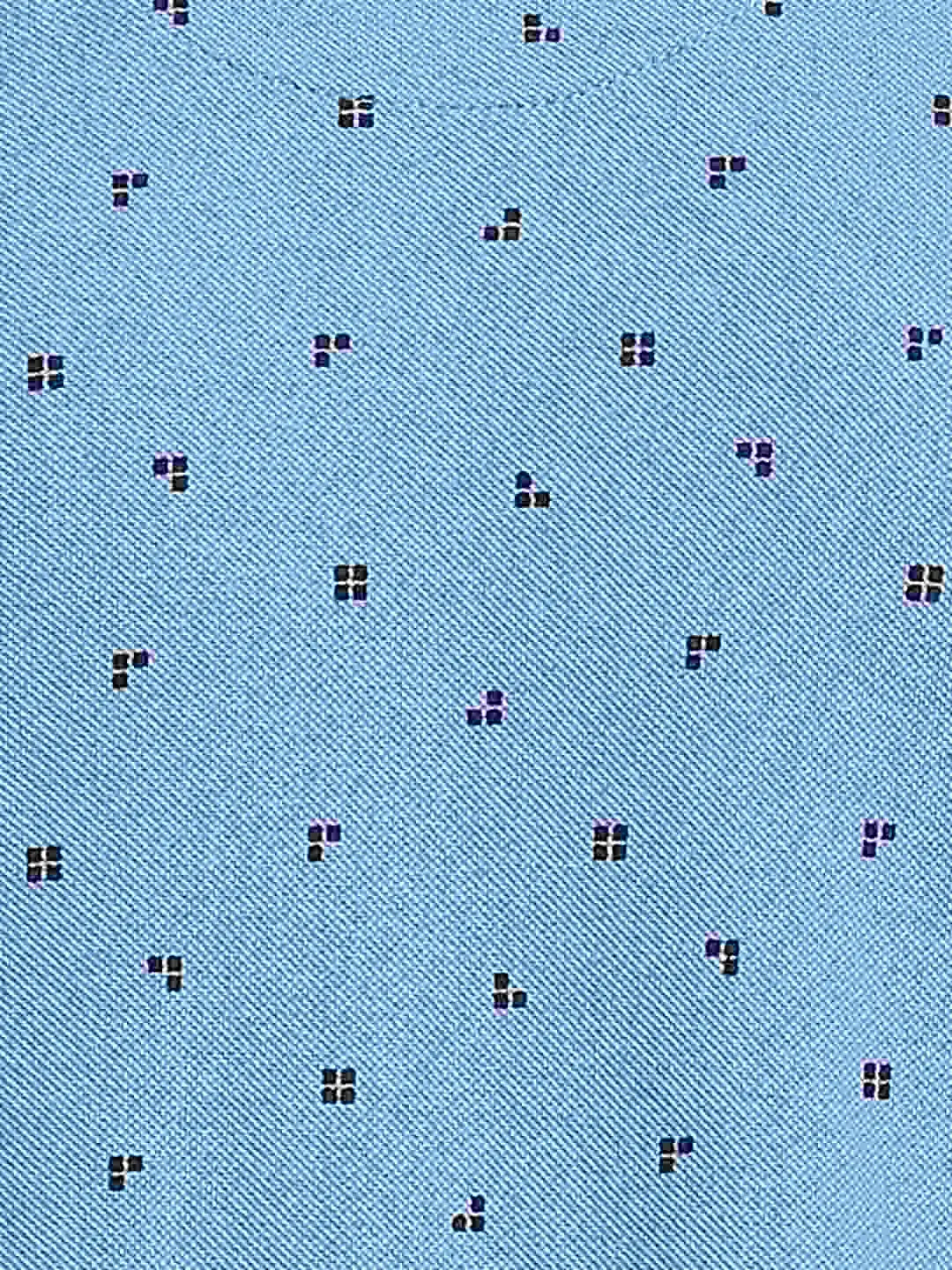 Parx Men Medium Blue Printed Regular Fit Casual Polo