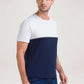 Parx Men Blue Solid Regular Fit Casual T-Shirt
