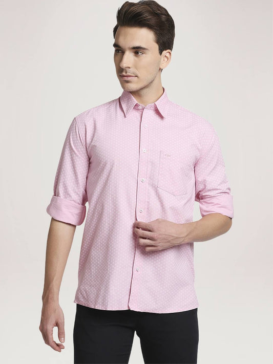 Colorplus Men Medium Red Solid Regular Fit Work Shirt