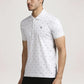 Parx Men Light Grey Printed Regular Fit Casual Polo