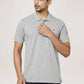Park Avenue Men Medium Grey Solid Slim Fit Casual Polo