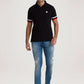 Parx Men Black Solid Regular Fit Casual Polo