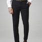 Park Avenue Men Blue Solid Super Slim Fit Work Trouser