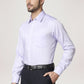 Park Avenue Men Medium Violet Solid Regular Fit Work Shirt