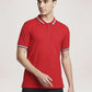 Colorplus Men Medium Red Solid Tailored Fit Casual T-Shirt