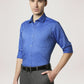 Park Avenue Men Blue Solid Slim Fit Work Shirt