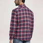 Parx Men Medium Red Checks Slim Fit Party Shirt