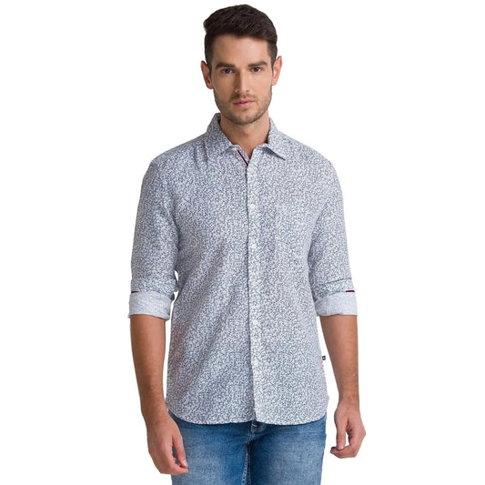 Men Tapered Fit Medium Blue Shirt