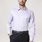 Park Avenue Men Medium Violet Solid Regular Fit Work Shirt