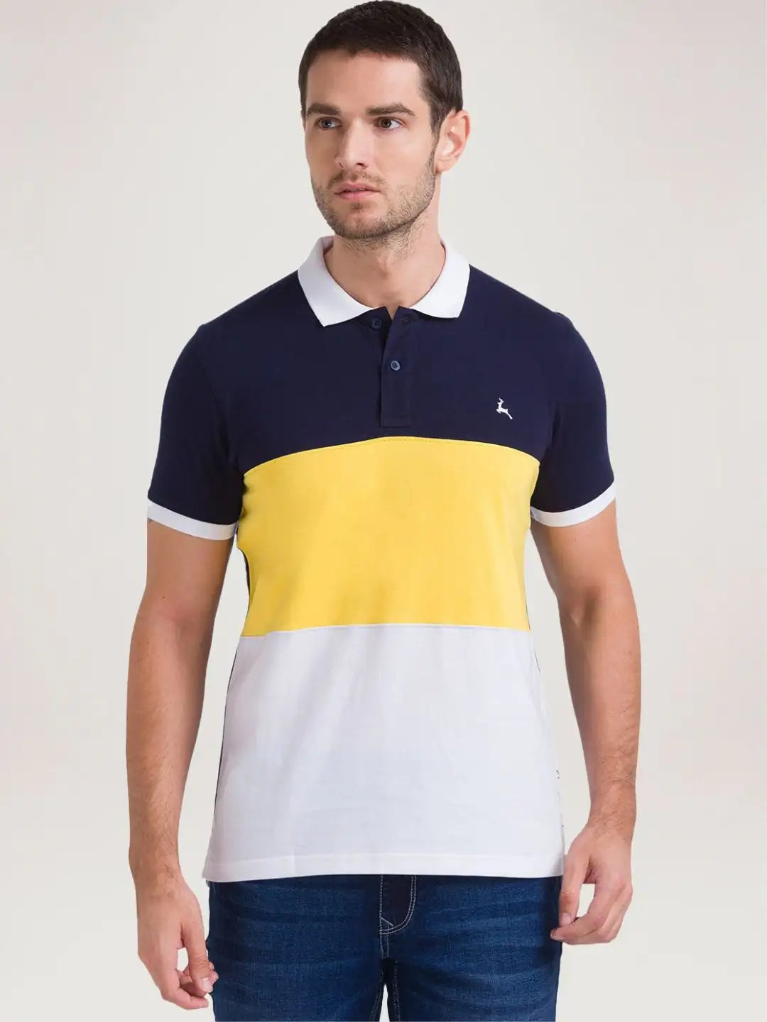 Parx Men White Solid Regular Fit Casual Polo