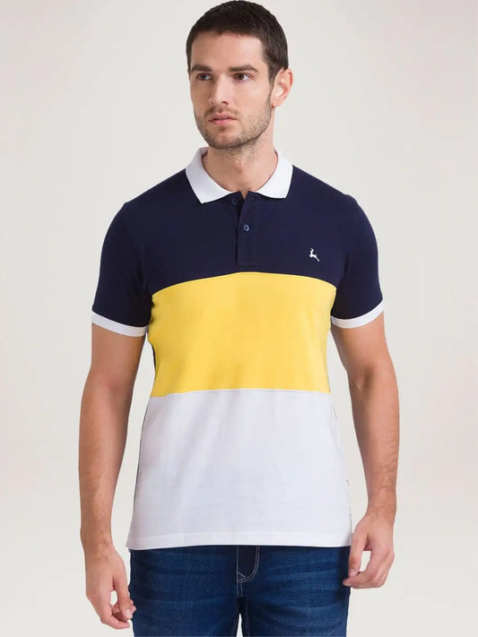 Parx Men White Solid Regular Fit Casual Polo