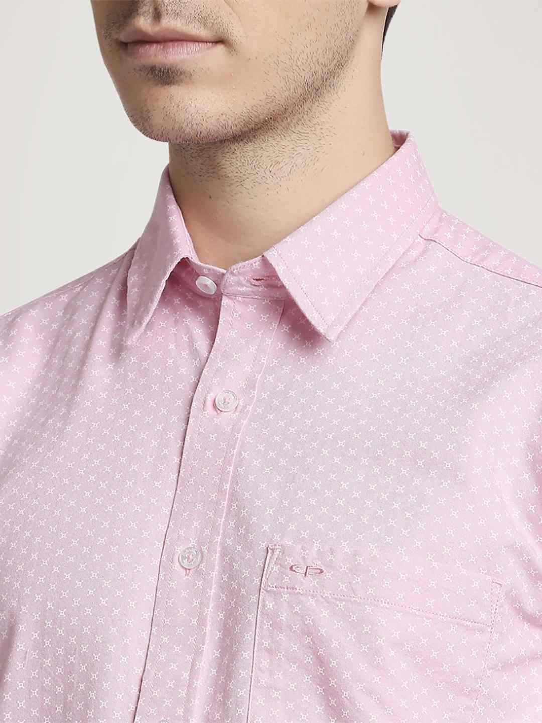 Colorplus Men Medium Red Solid Regular Fit Work Shirt