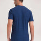 Parx Men Blue Printed Regular Fit Casual T-Shirt