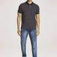 Parx Men Blue Stripe Regular Fit Casual Polo