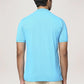 Park Avenue Men Medium Blue Solid Slim Fit Casual Polo